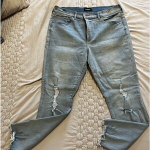 Express jeans, excellent condition, distressed wash